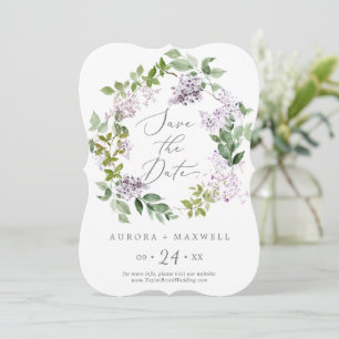 Reserve A Data Rustic Lilac Wedding