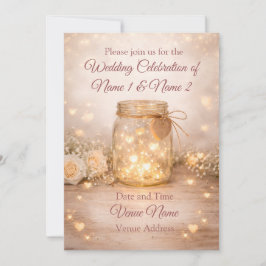 Reserve A Data Rustic Mason Jar Save the Date - also digital DL