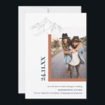 Reserve A Data Rustic Mountain Nature Outdoor Foto Queimada Laran<br><div class="desc">Pode ser totalmente personalizado para atender às suas necessidades. © Gorjo Designs. Feito para você através da plataforma Zazzle. // Nota: a foto usada é apenas uma imagem marcadora. Você precisará substituir por sua própria foto antes de solicitar/imprimir. Se precisar de ajuda com isso, por favor, entre em contato comigo....</div>