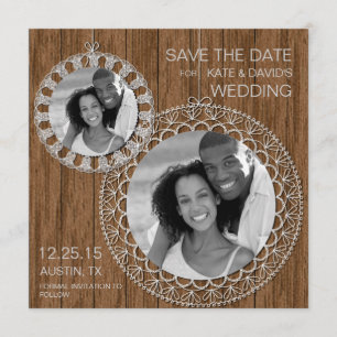 Reserve A Data Rustic Shabby Country Weding Photo Save The Date