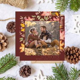 Reserve A Data Rustic Terracotta Autumn Fall Deixa Foto Casamento