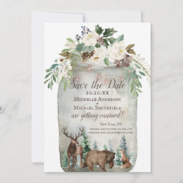 Reserve A Data Rustic Watercolor Mason Jar Salva a Data