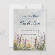 Rustic Wildflower Meadow | Boho Watercolor