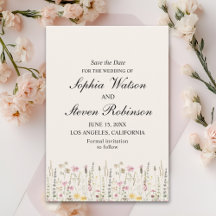 Rustic Wildflower Wedding in Beige Tones