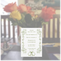 Sage Bells Scrollwork Design Casamento