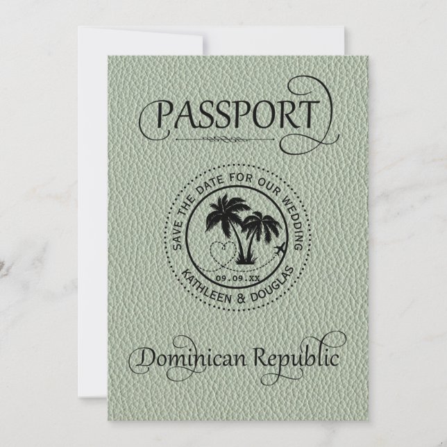 Reserve A Data Sage Dominican Republic Passport Salvar a data (Frente)