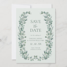 Reserve A Data Sage Eucalyptus Photo Save The Date (Salve A Data