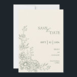 Reserve A Data Sage Green Botanical Daisy Garden Wedding<br><div class="desc">A delicate wildflower bouquet in refined line art brings a soft, romantic touch to this Sage Green Botanical Daisy Garden Wedding Save the Date. Inspired by natural garden celebrations, the minimalist daisy illustration creates an elegant blend of botanical charm and modern simplicity. This design is part of a coordinated wedding...</div>