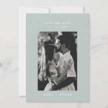 Sage Green Line Art Leaf Monograma Weding