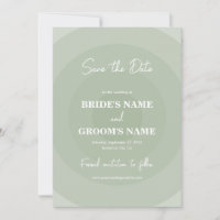 Sage Green Modern Monogramas Wedding