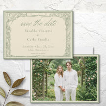 Sage Ivory Vintage Botanical Trellis Arch Photo