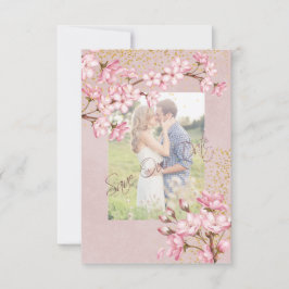 Reserve A Data Sakura Rosa Confete Dourado