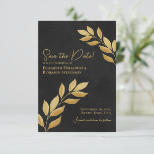 Reserve A Data Salas de Omissão Negra Elegante e Casamento Doura