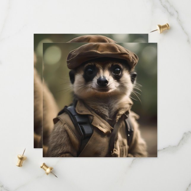 Reserve A Data Saluting Silvester o Meerkat: Um Conto de Veterano (Frente/Verso In Situ)