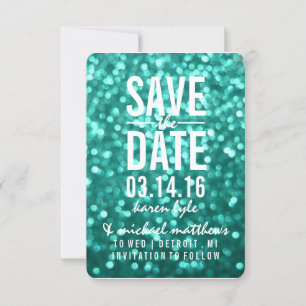 Reserve A Data Salvar a data Aqua Lit Glitter Fab