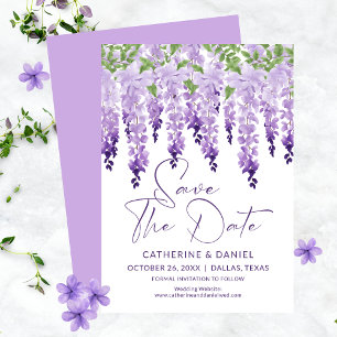 Reserve A Data Salvar A Data Casamento Wisteria Lilac Wisteria