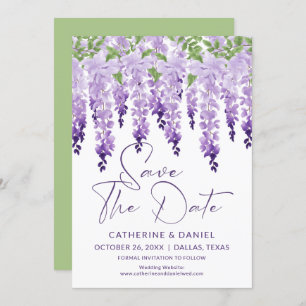Reserve A Data Salvar A Data Casamento Wisteria Lilac Wisteria