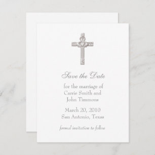 Reserve A Data Salvar a data com a cruz de claddagh