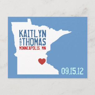 Reserve A Data Salvar a data - customizável - Minnesota