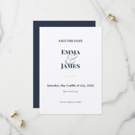 Reserve A Data Salvar a data de casamento com Ampersand em dois t