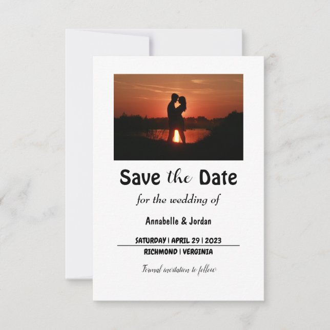 Reserve A Data Salvar a data do casamento (Frente)