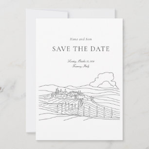 Reserve A Data Salvar a data do casamento simples