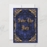 Salvar a data em Blue Gothic & Gold Framed 30º