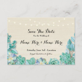 Reserve A Data Salvar A Data Em Que As Luzes De Mint Do Rustic Su