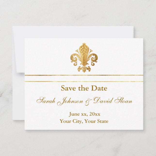 Reserve A Data Salvar a data personalizável (Frente)