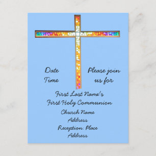 Reserve A Data Salvar a data - Primeira Comunhão Sagrada (garoto)