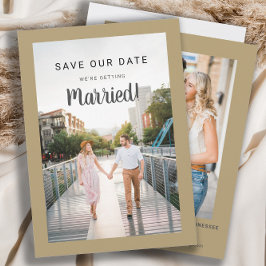 Reserve A Data Salvar Data de Casamento 2 Foto Dourado Faça Você 