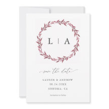 Salvar Data Simples Rústico Moderno Verde Mauve