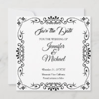 Salvar o Padrão Floral de Casamento de Data