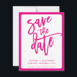 Reserve A Data SALVAR o script moderno DATE, com caracteres fushc<br><div class="desc">por kat massard >> https://linktr.ee/simplysweetpaperie<<< A modern design featuring hand lettered, brushed type for your SAVE THE DATE ANNOUNCEMENT. Setup as a template it is simple for you to personalize it - make it yours! >>> TIPS - basta pressionar o botão "Personalizar" e adicionar/alterar o texto, as fontes, as cores...</div>