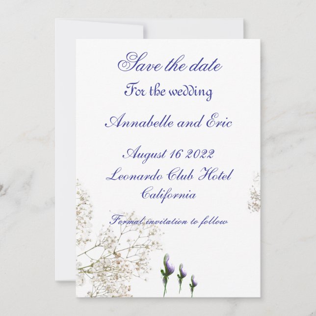 Reserve A Data Salve a data (Frente)