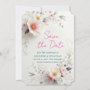 Reserve A Data Salve A Data Aquarela Flores Script