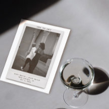 Salve a Data com Foto Polaroid Minimalista Moderna