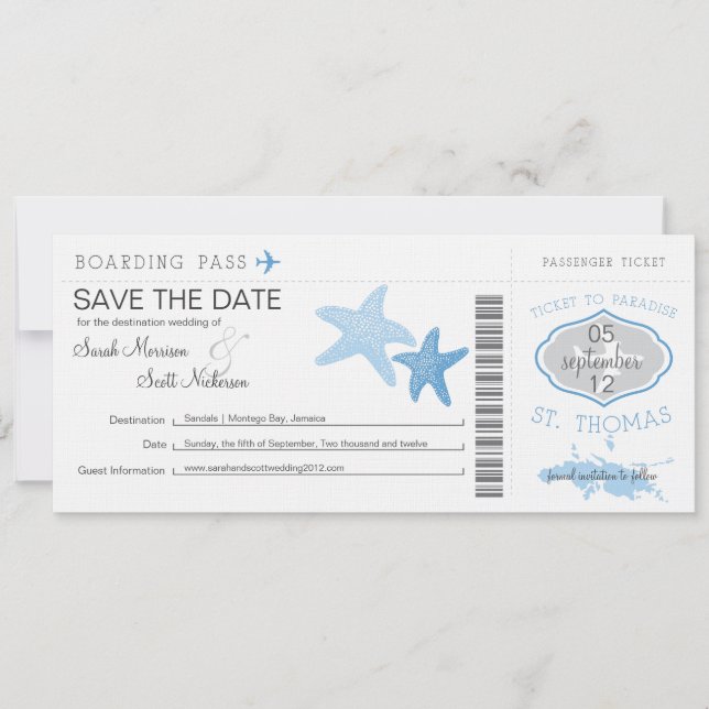 Reserve A Data Salve a Data de Embarque para a Rua. (Frente)