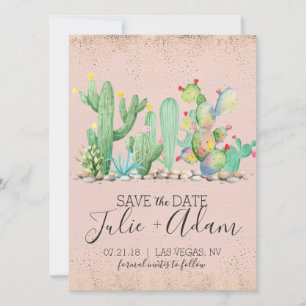 Reserve A Data Salve a Data do Casamento no Cacto Glam