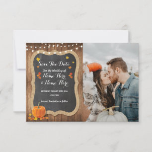 Reserve A Data Salve A Data Em Que A Madeira De Pumpkin Chalk Rus