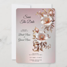 Salve a Data Floral Rosa Decorativa