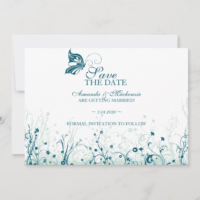 Reserve A Data Salve a data ~ Jardim de Borboletas 6 (Frente)