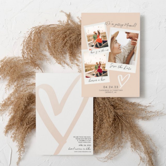 Reserve A Data Salve a Data no Estilo de Foto Instantânea (Criador carregado)