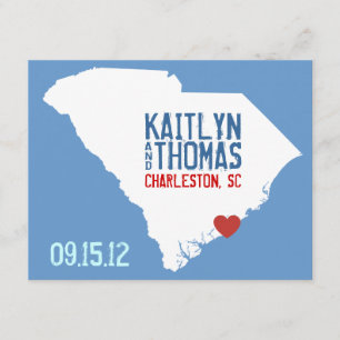 Reserve A Data Salve a data - personalizável - Carolina do Sul