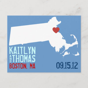 Reserve A Data Salve a data - personalizável - Massachusetts