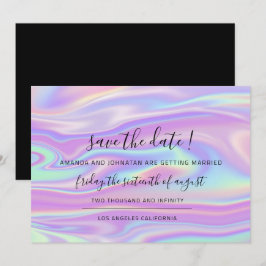 Reserve A Data Salve A Data Preto Holografia