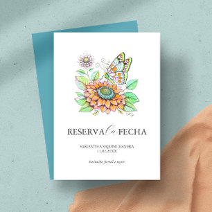 Reserve A Data Salve a data Quinceañeras Borboletas
