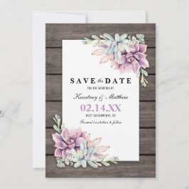 Reserve A Data Salve a Data Rustic Garden Succulent Floral