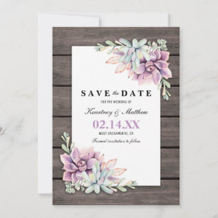 Reserve A Data Salve a Data Rustic Garden Succulent Floral