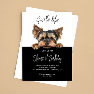 Reserve A Data Salve a Data Yorkshire Terrier 1º Aniversário